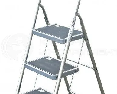 фото TOPPY XL Лестница складная-стремянка Krause, алюм.3 ступ. 130877 Krause