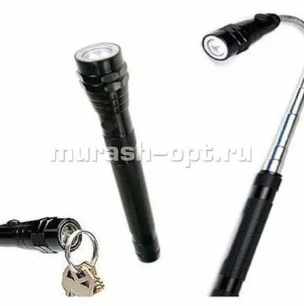 Фото №0 Фонарь универсальный телескопический гибкий 1W светодиод /3*G13/ (16)