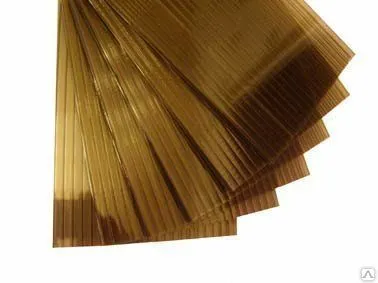 фото Сотовый поликарбонат NOVATTRO коричневый 4мм