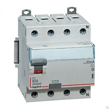 Фото №0 УЗО 4Р 63А 30мА DX3 Legrand