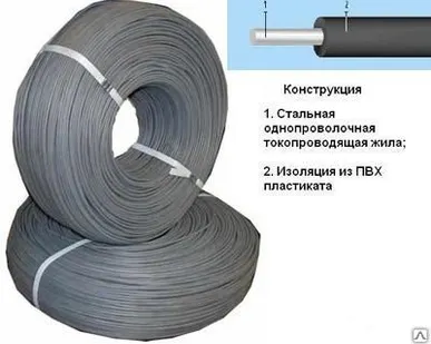фото Провод для прогрева бетона ПНСВ 1х1,2