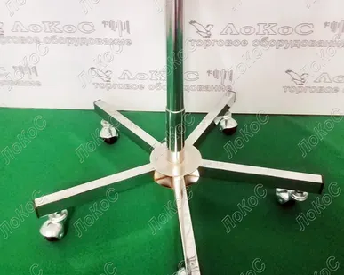 фото Стойка для шапок на 60 шт, H=1550мм. хром (2 эл.)