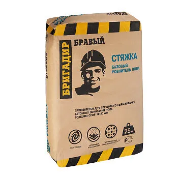 Фото №0 Стяжка для пола Бравый бригадир М200, 25 кг