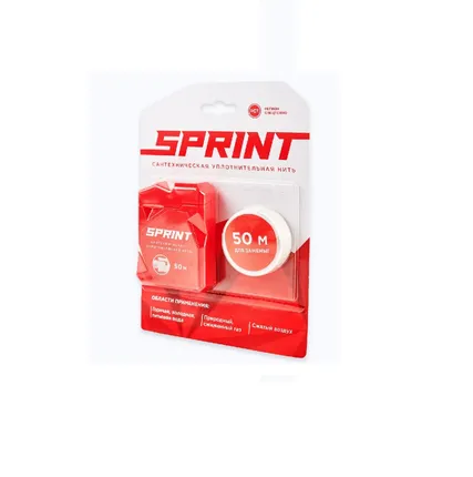 Фото №0 Нить уплотнительная Sprint (бокс 50 м. + катушка 50 м.)