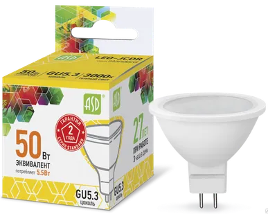 фото Лампа светодиодная LED-S/JCDR 5.5Вт 220В GU5.3 4000К 420Лм ASD
