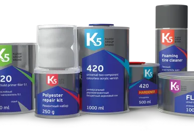 фото Грунт K5 Fast Filler - быстросохнущий (800+200 мл) в комп. с отвердителем