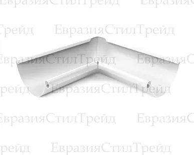 фото Угол желоба внутренний D125 OSNO | RAL 9003 Сигнальный белый