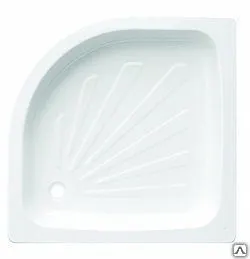 Фото №0 Поддон душевой стальной Portu 80х80х12 полукруг.