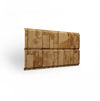 Фото №0 Металлосайдинг Брус Камень