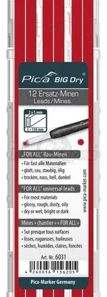 Фото №0 Комплект грифелей для карандаша Pica 6031