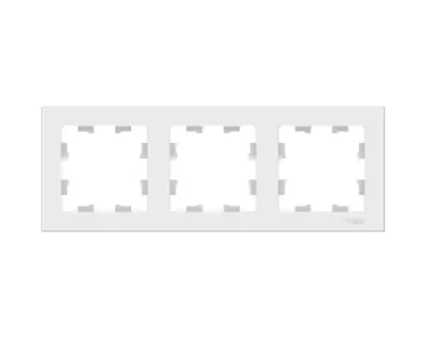 фото Schneider Electric Рамка 3-м AtlasDesign универс. белая ATN000103 Schneider Electric