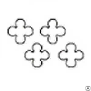 Фото №0 Лист стальной перфорированный 1,0х1000х2000 Rv,Rg(цветок)S отв. 45%