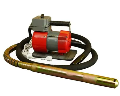 фото Глубинный вибратор для бетона TeaM ЭП-1400, вал 4,5 м., наконечник 51 мм. (комплект)