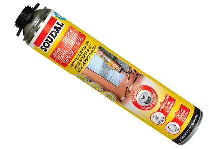 Фото №0 ПЕНА МОНТАЖНАЯ ПИСТОЛЕТНАЯ ЗИМНЯЯ SOUDAL