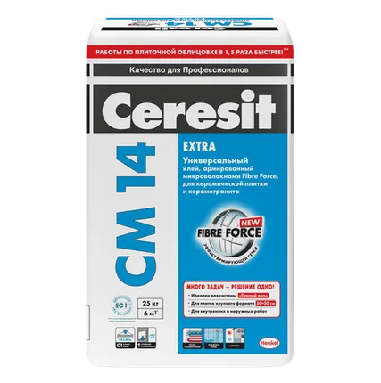 Фото №0 Клей плиточный Ceresit CM 14 Extra 25 кг