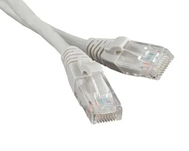 фото Патч-корд U/UTP кат.5e LSZH 3м PC-LPM-UTP-RJ45-RJ45-C5e-3M-LSZH-GY сер. Hyperline 42273