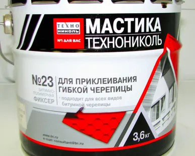 фото Мастика для гибкой черепицы "Фиксер", 12 кг
