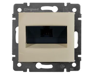фото Механизм розетки информ. 1-м СП Valena RJ45 CAT.5E UTP на винтах сл. кость Leg 774138