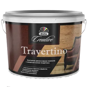 Фото №0 Dufa Creative Travertino Штукатурка декоративная эффект травертина