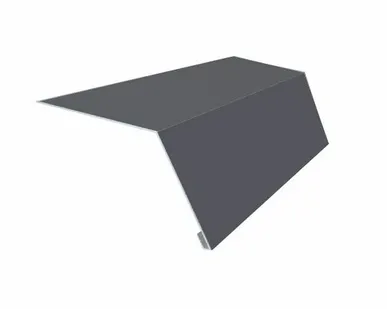 фото Карнизная планка 120х70мм 2,5 м графит серый