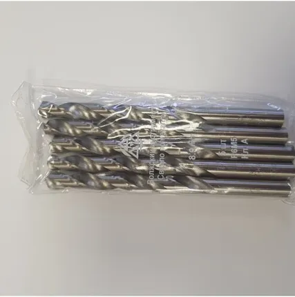 Фото №0 8.9мм сверло по металлу Р6М5 ВИЗ 5шт.