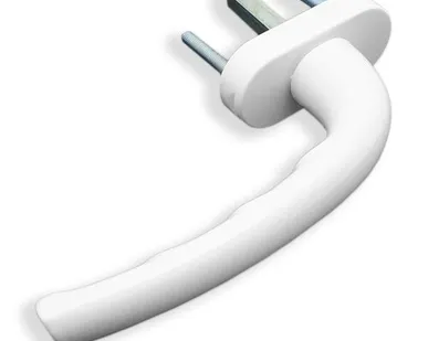 фото Ручка для пластиковых окон Макбет белая 8-ми позиционная