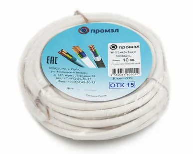 фото Провод ПВС 3х4 Б (бухта 10м) (шт) Промэл 13321690