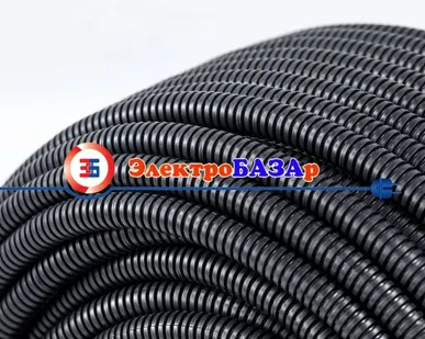 фото Гофра ПВХ 20 черная ПНД