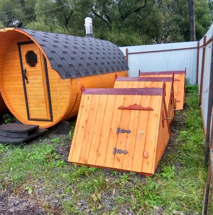 Фото №0 Домики для колодца,Бытовки ,Туалеты ,Хозблоки, Бани  в Домодедово Ступино