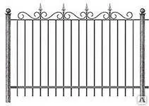 фото Забор из металлического прута