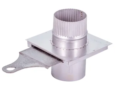 фото Шибер выдвижной D140 мм с чугунной вставкой (нерж. 0,5 мм AISI 304)