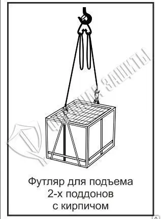 Фото №0 Схема «Футляр для подъема 2-х поддонов с кирпичом» (300х400 мм)