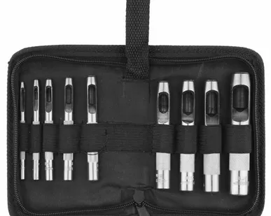 фото Набор пробойников для кожи (9 шт.) 2-13 мм ЗУБР