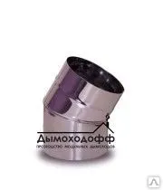 фото Колено угол 135° (2 секции) оцинкованная ст. 0,5 мм
