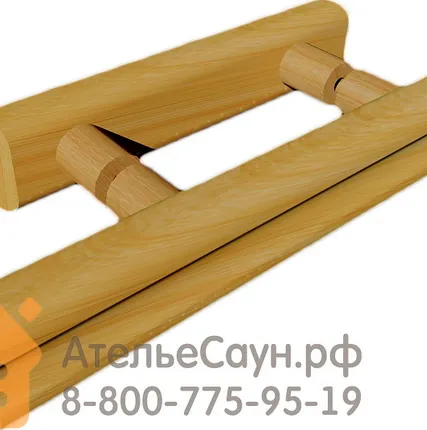 Фото №2 Дверь для бани АКМА АРТ с Фьюзингом БЕРЁЗКА 7х19 (8 мм, коробка осина)