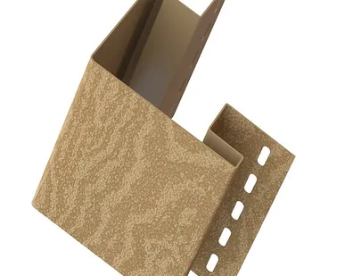 фото Наружный угол для винилового сайдинга 3050мм, Кедр янтарный Ю-Пласт