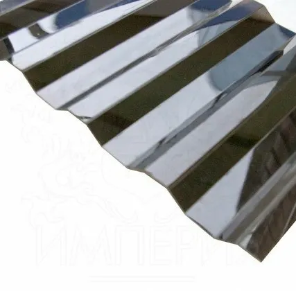 Фото №0 Профилированный поликарбонат 1,3 мм трапеция 1050х3000 бронза серый