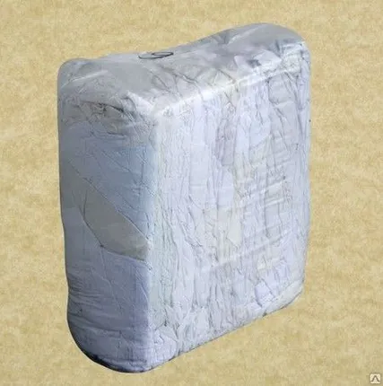 Фото №0 Ветошь БЯЗЬ белая, размер 40*60 см