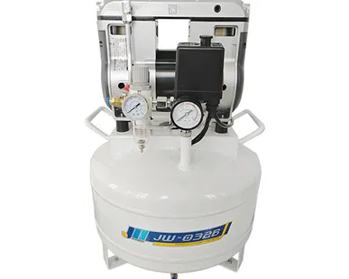 фото Компрессор воздушный безмасляный Junwei JW-032B на 1 установку, 30л, 100л/мин, без кожуха, без осушителя, мотор