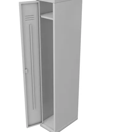 Фото №0 Шкаф для раздевалок металлический однодверный, ширина 400 мм