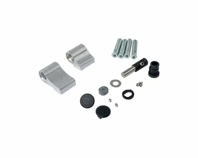 фото Петля двер. втулочн. ELEMENTIS, 2-х секционная, м/о 63, креп. на тепл. профиль, неокрашенная