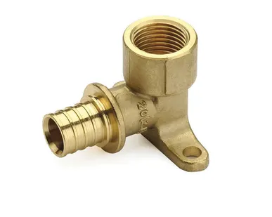 фото Водорозетка МП латунь никель Faro Дн 16х1/2"х105гр ВР обжим 105° STC 6465, 16х1/2"х105 гр