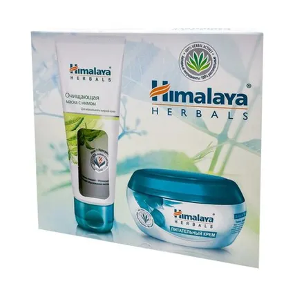 Фото №0 Косметический набор Очищающая маска с нимом 75мл + Питательный крем 50мл Himalaya | Хималая