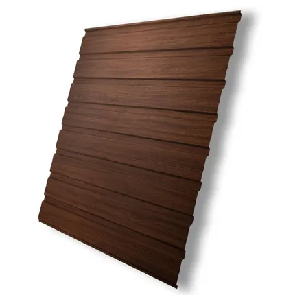 Фото №0 Профнастил С10В 0,45 Print Elite Choco Wood