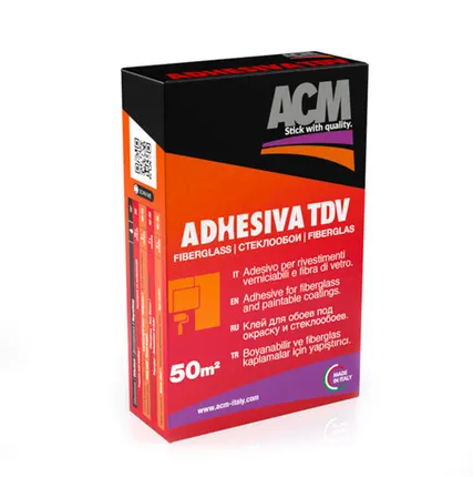 Фото №0 Клей для стеклообоев Adhesiva TDV картонная упаковка 250г