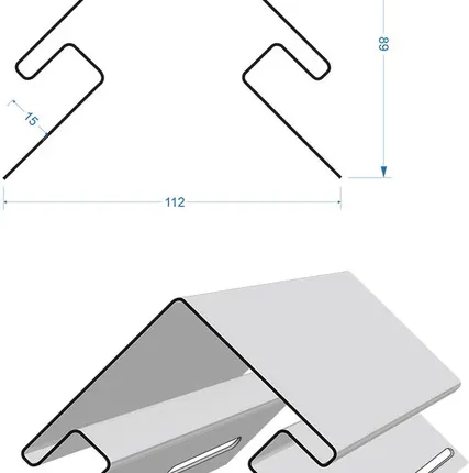 Фото №1 Наружный угол для сайдинга 3050мм, банан Дёке PREMIUM