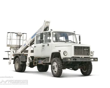 фото Автогидроподъемник АГП-22Т на шасси ГАЗ-3309(4х2)(5м.каб.) стрела назад