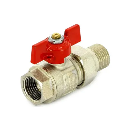 Фото №0 Кран шаровой полнопроходной UNI-FITT 1/2" н.р.-в.р. (ручка бабочка)