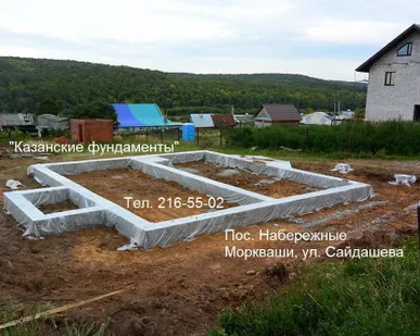 фото Фундамент под деревянный дом