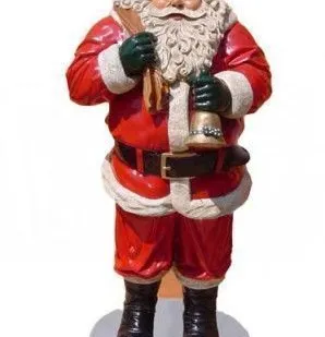 фото Скульптура 3D из стеклопластика "Санта Клаус" код "G091" в180cm